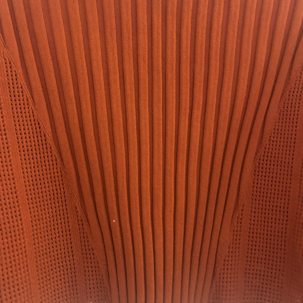 ba&sh Rust Button Down Ribbed Top - Picture 5 of 8